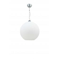 Modi Lighting Zincirli Beyaz Krom Karpuz Avize 35cm Mod-Av-4441-Bby