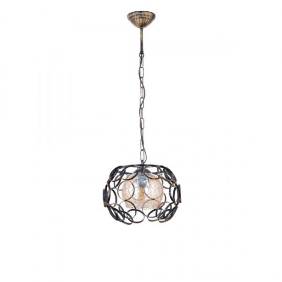 Modi Lighting Tekli Halka Siyah Avize 25cm Mod-CKR-0048