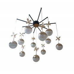 Modi Lighting 11gold Toplu Siyah Boyalı Sarkıt Avize Mod-Av-4684-11eb-Led