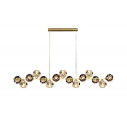 Modi Lighting 15li Kristal Toplu Eskitme Kaplama Yemek Masası Mod-Av-4723-9es