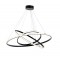 Modi Lighting 3lü 30cm 40cm 50cm Siyah Halka Led Avize Mod-Av-4721-3bsy-Hlka