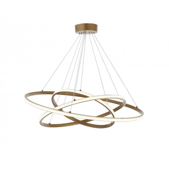 Modi Lighting 3lü 30cm 40cm 50cm Siyah Halka Led Avize Mod-Av-4721-3eb-Hlka