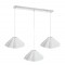 Modi Lighting 3lü Beyaz Boyalı Sirali Sarkıt Avize Mod-Av-4701-3byz-Sirali