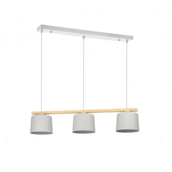 Modi Lighting 3lü Beyaz Boyalı Sirali Sarkıt Avize Mod-Av-4717-Byz-Sirali