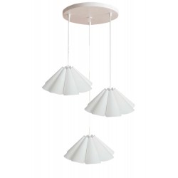 Modi Lighting 3lü Beyaz Boyalı Yuvarlak Sarkıt Avize Mod-Av-4701-1byz
