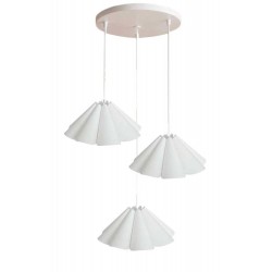 Modi Lighting 3lü Beyaz Boyalı Yuvarlak Sarkıt Avize Mod-Av-4701-3byz