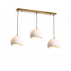 Modi Lighting 3lü Eskitme Beton Dokulu İskandinav Yemek Masası Sarkıt Avize Mod-Av-4695-3es-S