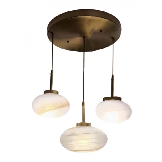 Modi Lighting 3lü Eskitme Kaplama Sarkıt Avize Mod-Av-4711-3es