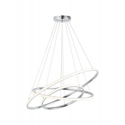 Modi Lighting 3lü Krom 30cm 40cm 50cm Beyaz Halka Avize Mod-Av-4721-3k-Hlka