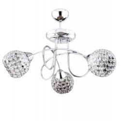 Modi Lighting 3lü Krom Kristal Toplu Armatür Avize Mod-Ar-4709-1k