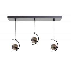 Modi Lighting 3lü Siyah Boyalı Hilal Sarkıt Avize Mod-Av-4702-3bsy-Sirali