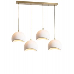 Modi Lighting 4lü Eskitme Beton Dokulu İskandinav Yemek Masası Sarkıt Avize Mod-Av-4695-4es-S