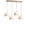 Modi Lighting 4lü Eskitme Beton Dokulu İskandinav Yemek Masası Sarkıt Avize Mod-Av-4695-4es-S