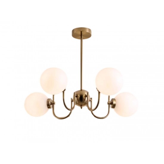 Modi Lighting 4lü Eskitme Beyaz Sarkıt Avize Mod-Av-4659-4es