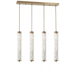 Modi Lighting 4lü Eskitme Kristalli 30cm Borulu Sarkıt Avize Mod-Av-4689-4es-Sirali