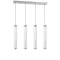 Modi Lighting 4lü Krom Kristalli 30cm Borulu Sarkıt Avize Mod-Av-4689-4k-Sirali