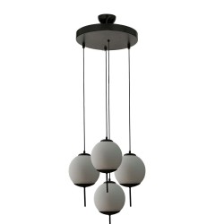 Modi Lighting 4lü Siyah Boyalı Sarkıt Avize Mod-Av-4697-4bsy
