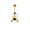 Modi Lighting 4lü Siyah Sarı Boyalı Metal Spider Sarkıt Avize Mod-Av-4663-4bsy-S