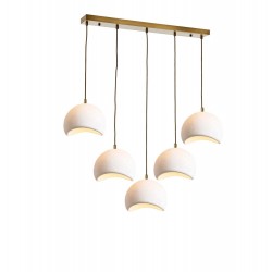 Modi Lighting 5li Eskitme Beton Dokulu İskandinav Yemek Masası Sarkıt Avize Mod-Av-4695-5es-S