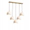 Modi Lighting 5li Eskitme Beton Dokulu İskandinav Yemek Masası Sarkıt Avize Mod-Av-4695-5es-S
