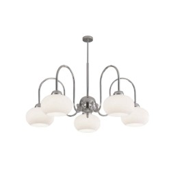 Modi Lighting 5li Krom Beyaz Sarkıt Avize Mod-Av-4657-5k
