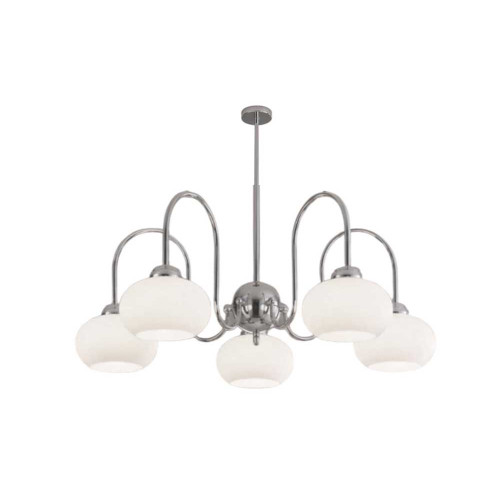 Modi Lighting 5li Krom Beyaz Sarkıt Avize Mod-Av-4657-5k