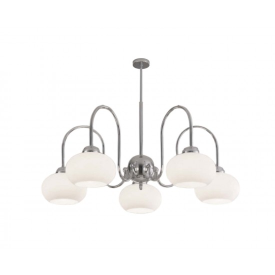 Modi Lighting 5li Krom Beyaz Sarkıt Avize Mod-Av-4657-5k