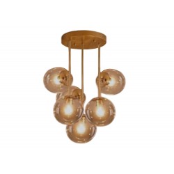 Modi Lighting 6li Eskitme Bal Camlı Sarkıt Avize Mod-Av-4660-6es