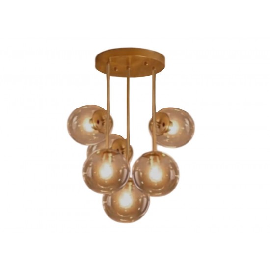 Modi Lighting 6li Eskitme Bal Camlı Sarkıt Avize Mod-Av-4660-6es