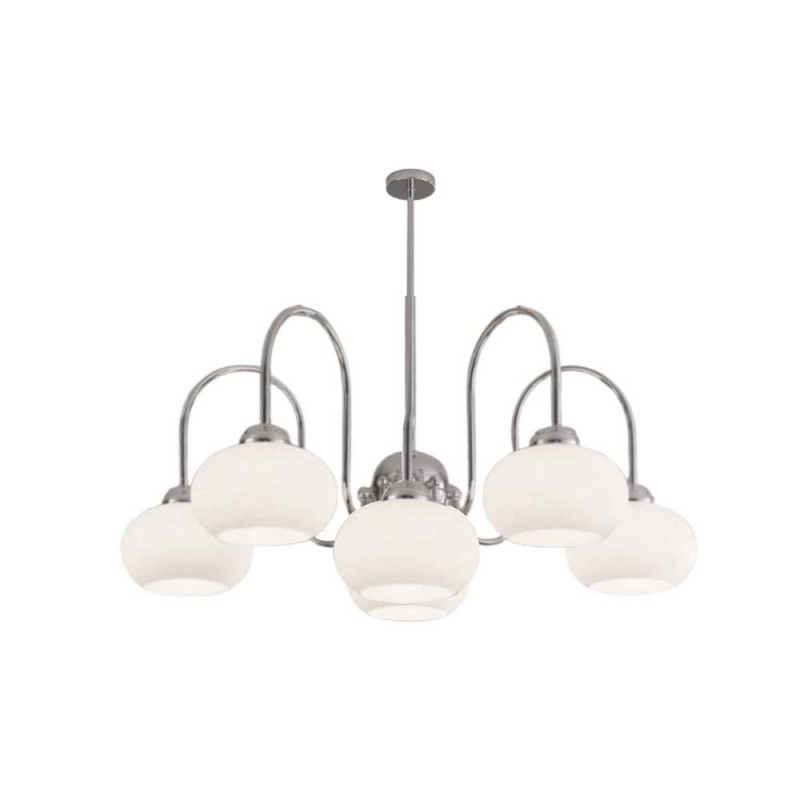 Modi Lighting 6li Krom Beyaz Sarkıt Avize Mod-Av-4657-6k