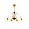 Modi Lighting 6li Siyah Sarı Boyalı Metal Spider Sarkıt Avize Mod-Av-4663-6bsy-S