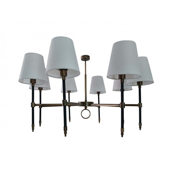 Modi Lighting 8li Siyah Eskitme Krem Sapkali Mod-Av-4696-8bsy-Es