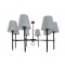 Modi Lighting 8li Siyah Eskitme Krem Sapkali Mod-Av-4696-8bsy-Es