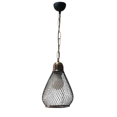 Modi Lighting Tekli Siyah Eskitme Detaylı Sarkıt Avize Mod-Av-4664-1bsy-A