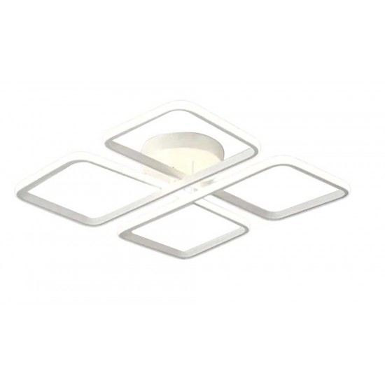 Modi Lighting Beyaz Boyalı Kare Led Armatür Avize Mod-Ar-4704-Byz
