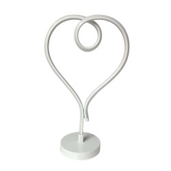 Modi Lighting Beyaz Kalp Temali LED Masa Lambası Mod-ML-4698-1byz