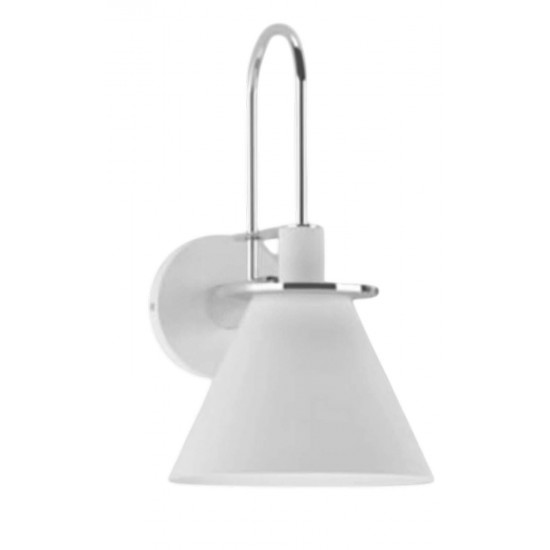 Modi Lighting Beyaz Krom Detaylı Aplik Mod-Ap-4680-1byz-K