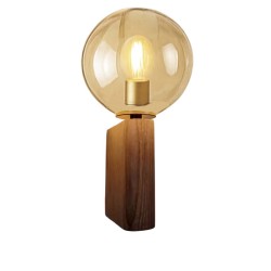 Modi Lighting Eskitme Ahşap Detaylı Bal Camlı Sarkıt Avize Aplik Mod-Ap-4681-1es-Bal