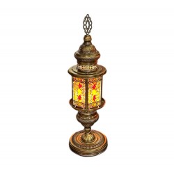 Modi Lighting Eskitme Mavi Yıldız Sari Osmanlı Masa Lambasi Mod ML-4466-1ES-SR-M3