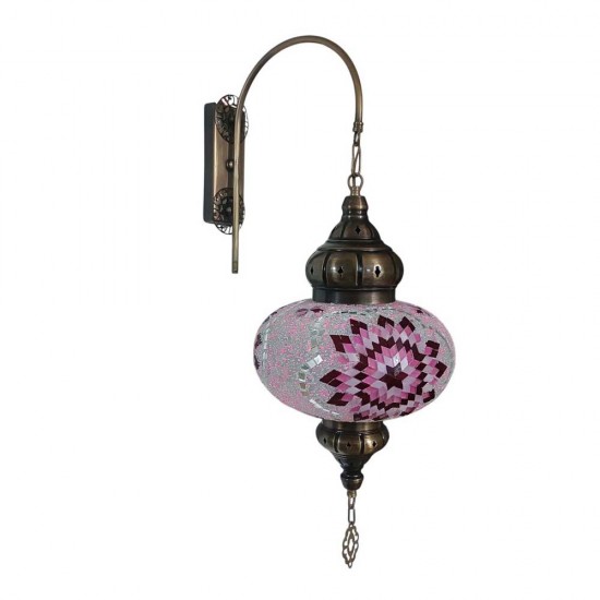 Modi Lighting Eskitme Pembe Osmanlı Aplik Mod AP-4466-1ES-PM-01