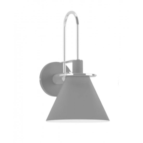 Modi Lighting Gri Krom Detaylı Aplik Mod-Ap-4680-1gr-K