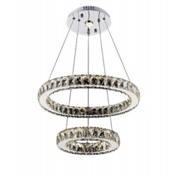 Modi Lighting Krom Halka Led Avize 30cm 50cm Mod-Av-4722-2hlka