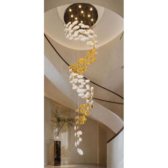 Modi Lighting Krom Kaplama Otel Lobi Restarurant Kafe Sarkıt Avize Mod-Av-4725-Byz-Ds-01