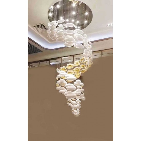 Modi Lighting Krom Kaplama Otel Lobi Restarurant Kafe Sarkıt Avize Mod-Av-4725-Byz-Ds-02