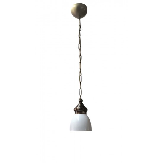 Modi Lighting Osmanlı Eskitme Detaylı Beyaz Sarkıt Avize Mod-Av-4666-1bzy