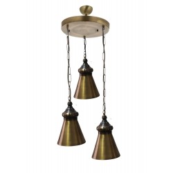 Modi Lighting Osmanlı Eskitme Detaylı Sarkıt Avize Mod-Av-4665-3es