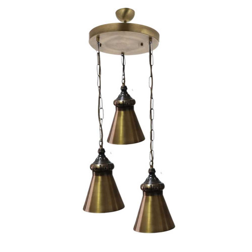Modi Lighting Osmanlı Eskitme Detaylı Sarkıt Avize Mod-Av-4665-3es