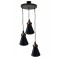 Modi Lighting Osmanlı Siyah Eskitme Detaylı Sarkıt Avize Mod-Av-4665-3bsy-Es