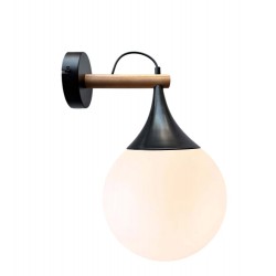 Modi Lighting Siyah Ahşap Detaylı Aplik Mod-Ap-4681-1byz-Ahs