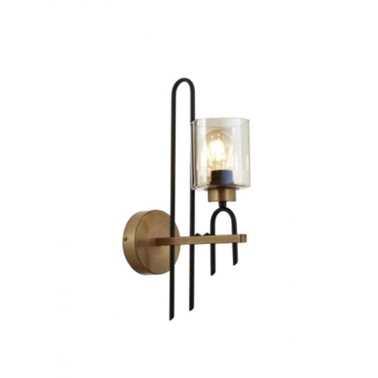 Modi Lighting Siyah Eskitme Bal Camlı Sarkıt Avize Aplik Mod-Ap-4719-1bsy-Es